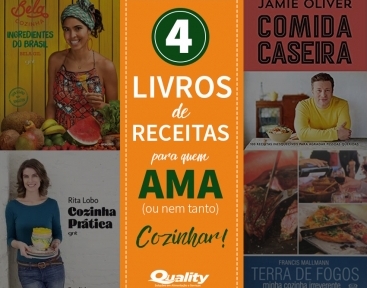 4 livros de receitas imperdíveis!